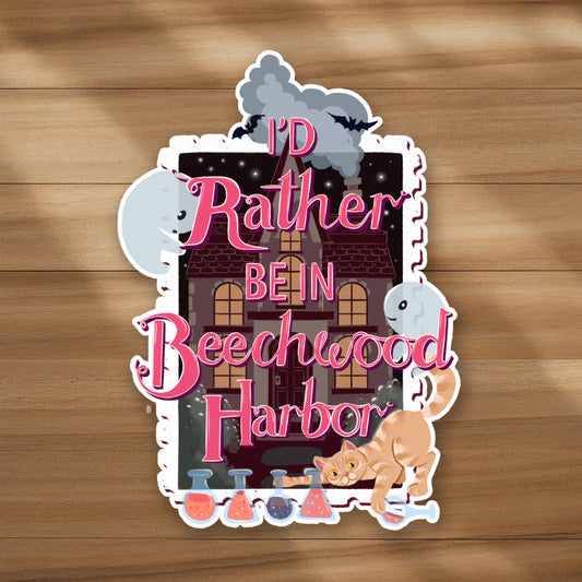 I'd Rather Be In Beechwood Harbor Sticker